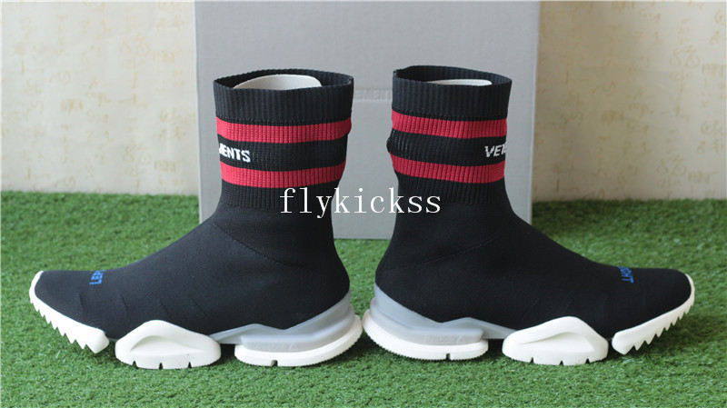 Vetement x Reebok Sock Trainer Dropping Black Red